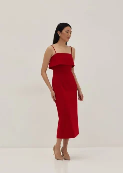 Elowen Overlay Column Dress