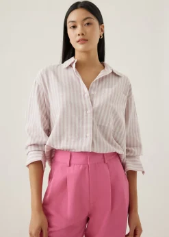 Elyza Striped Oversized Shirt
