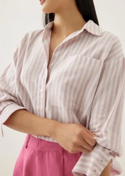Elyza Striped Oversized Shirt