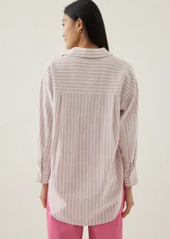 Elyza Striped Oversized Shirt