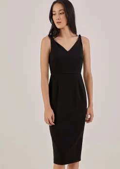 Ember Twist Shoulder Bodycon Dress