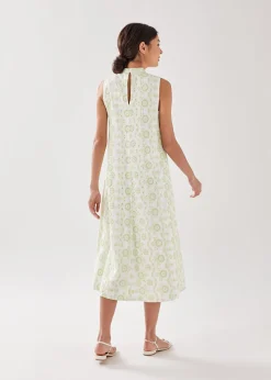 Emberetta Broderie Midi Dress