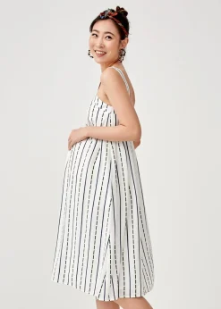 Emery Maternity Button Down Midi Dress