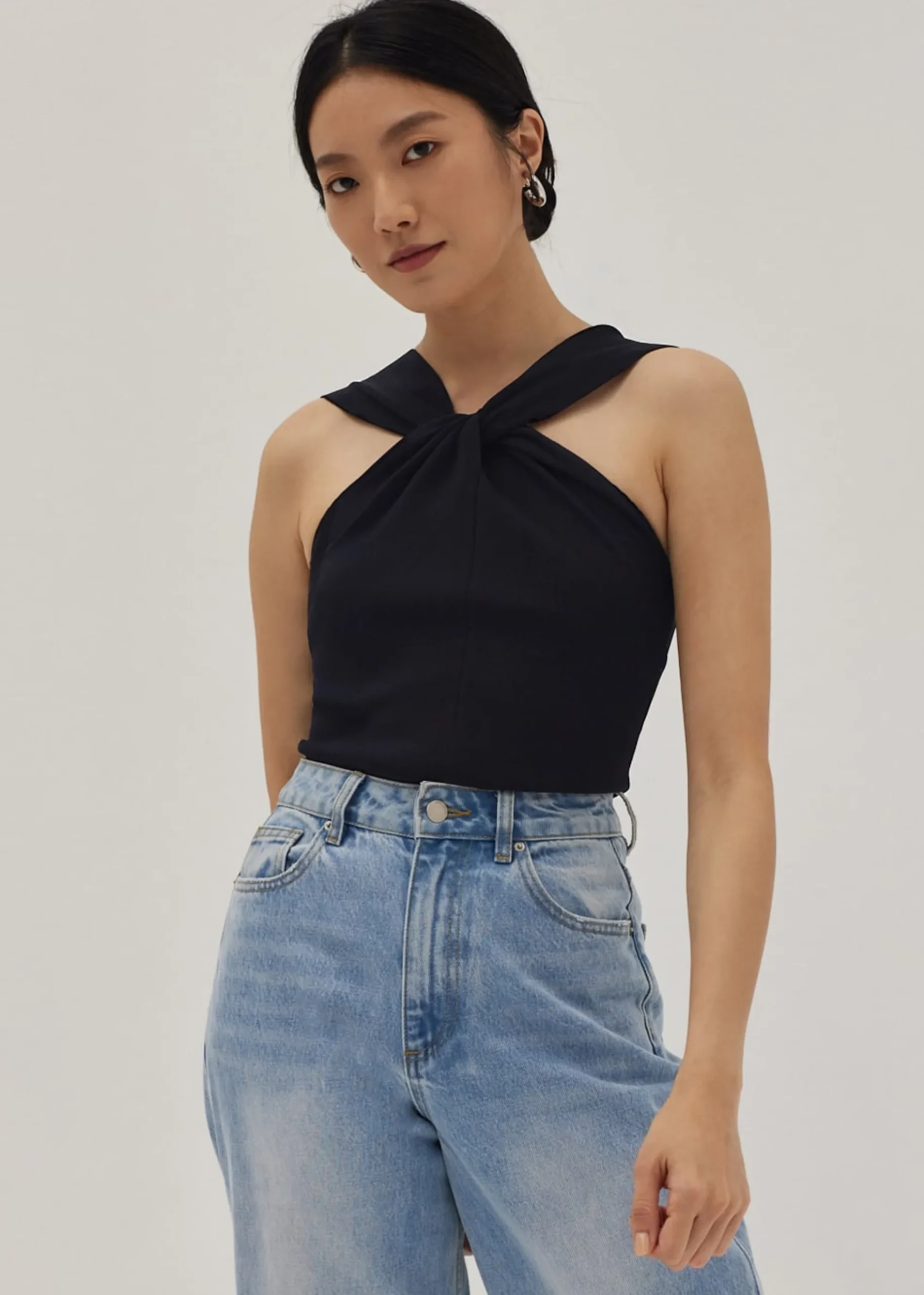 Emory Twist Front Halter Top
