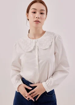Endera Contrast Collar Blouse