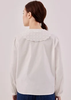 Endera Contrast Collar Blouse