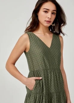 Endora Ruched Midi Dress