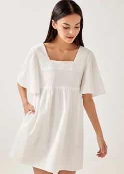 Enza Textured Tie Back Dress