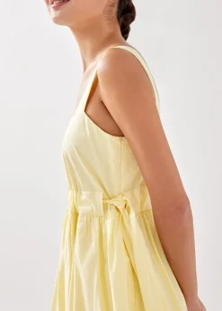 Epona Drawstring Fit & Flare Midi Dress