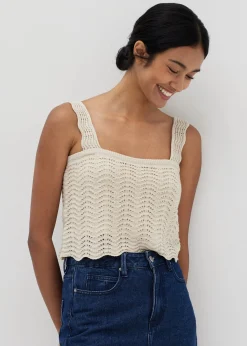 Esmee Scallop Edge Crop Top