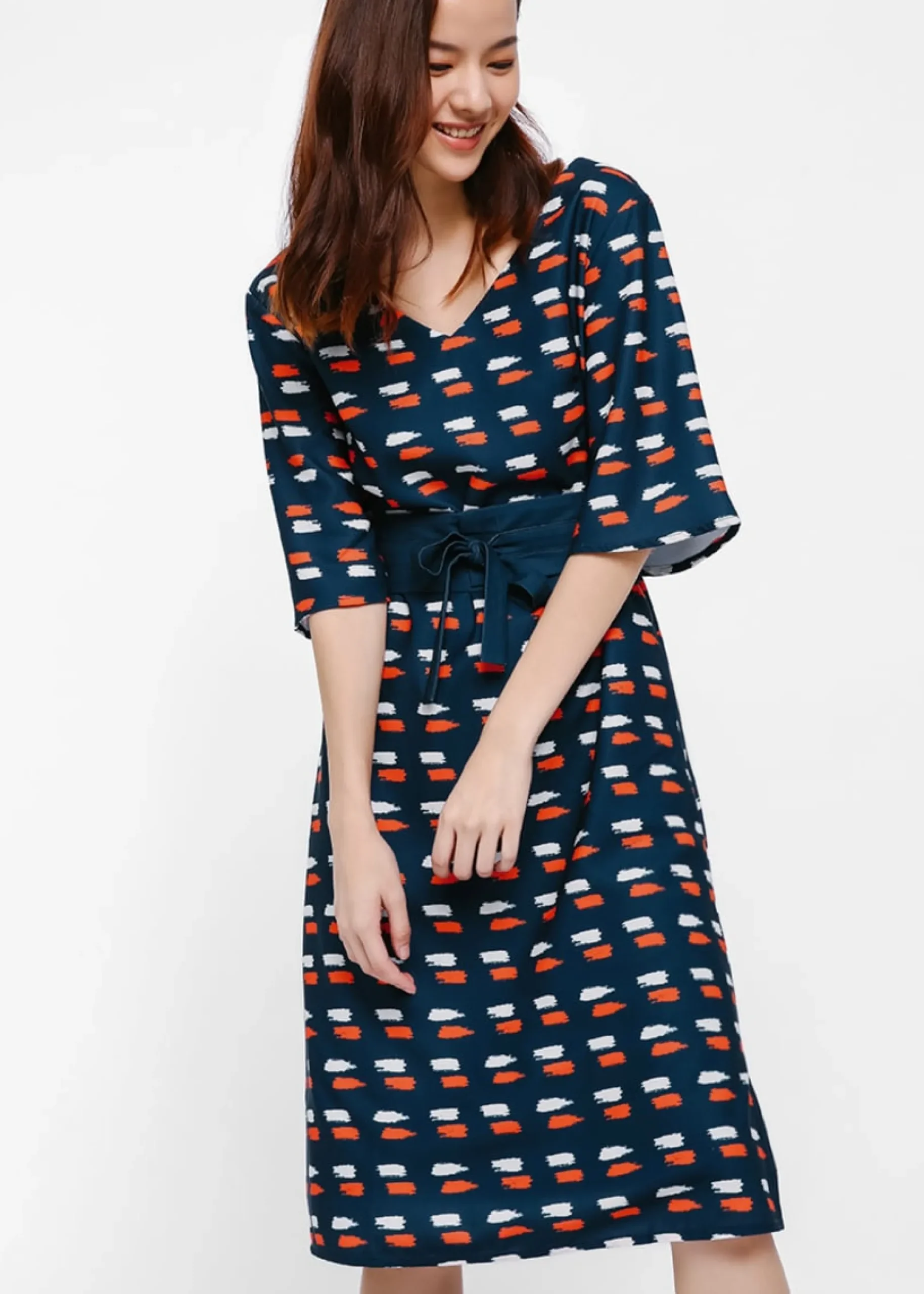 Etta Printed Kimono Dress