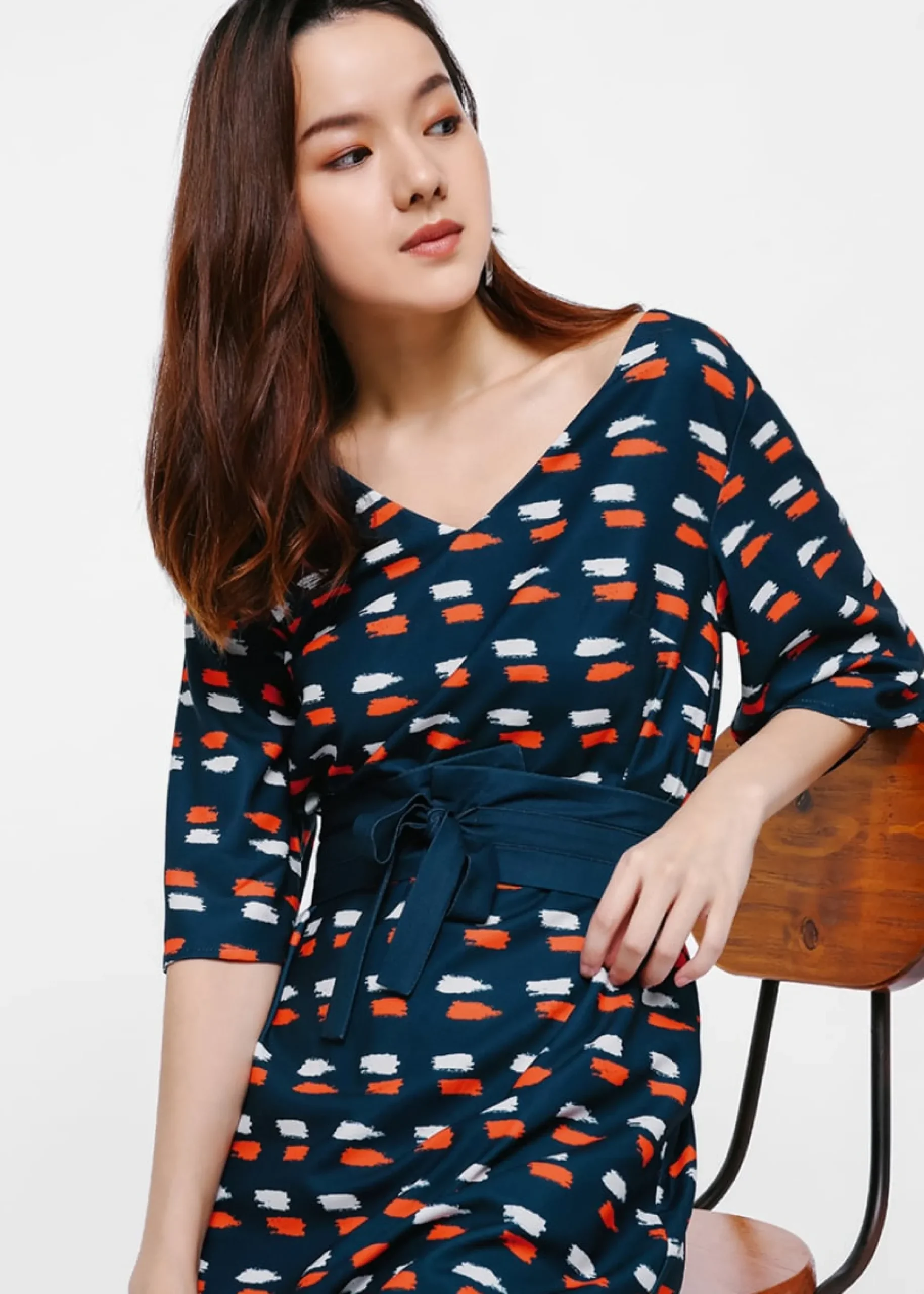 Etta Printed Kimono Dress