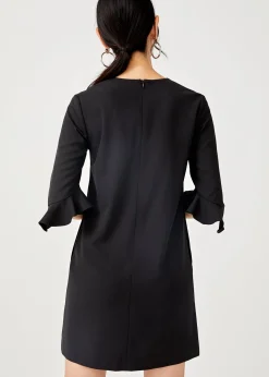 Eudora Ruffle Hem Shift Dress