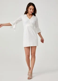Eusebia Broderie Anglaise A-line Dress