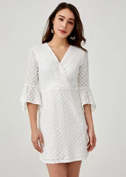 Eusebia Broderie Anglaise A-line Dress
