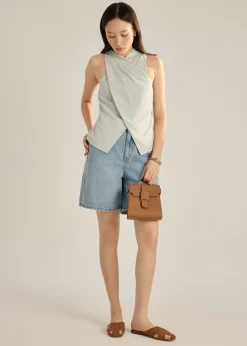 Eva Melange Halter Top