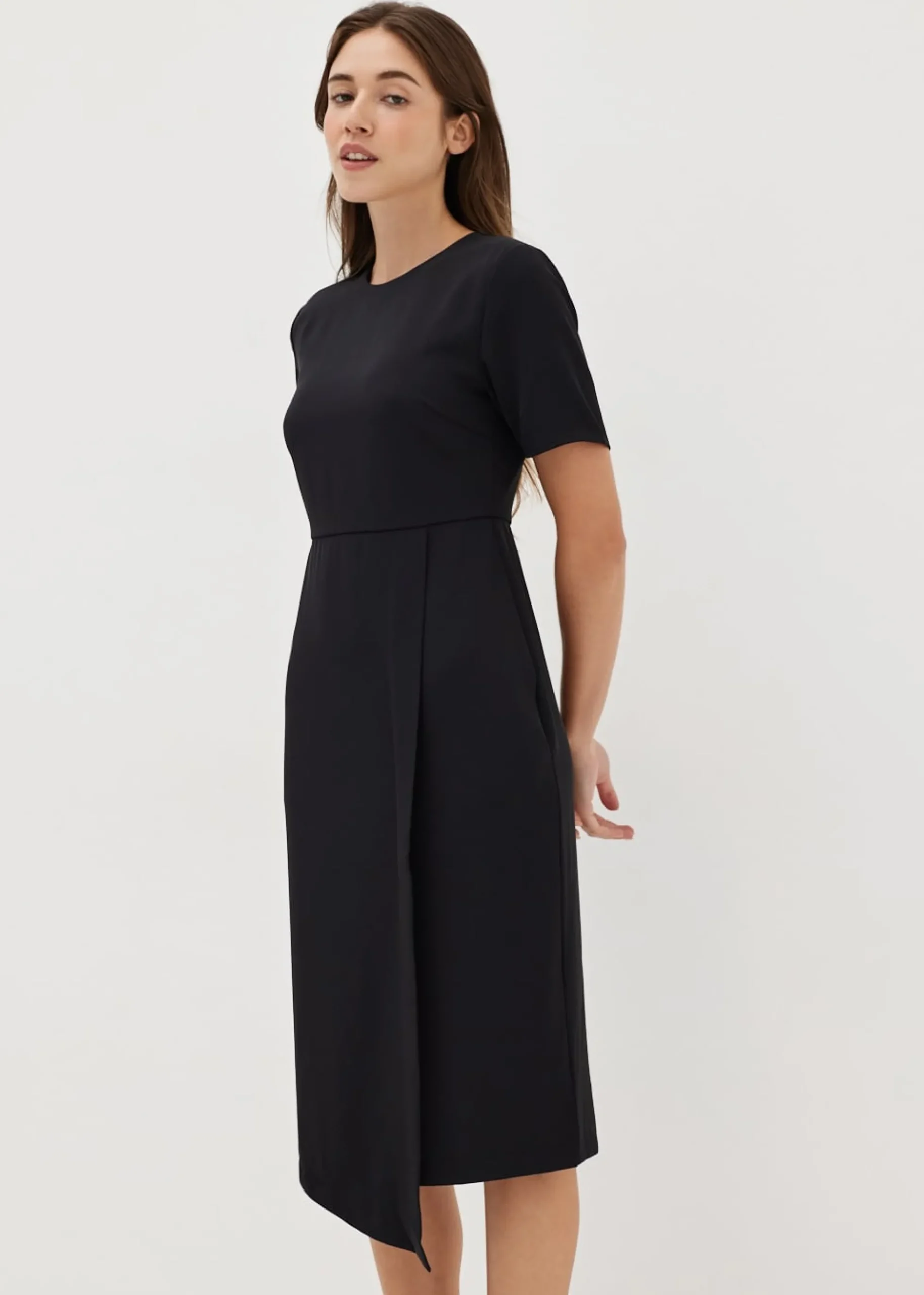 Evalynn Asymmetrical Column Dress