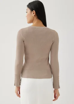 Evia Scoop Neck Knit Top