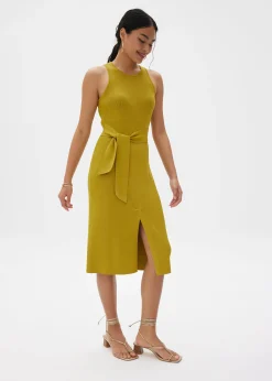 Farah Ribbed Knit Midi Dress