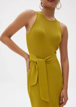 Farah Ribbed Knit Midi Dress