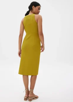 Farah Ribbed Knit Midi Dress