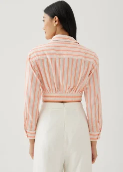 Felize Striped Twist Front Shirt