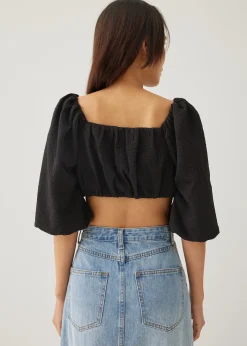 Felly Square Neck Puff Sleeve Top