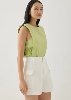 Fenti Linen Shell Top