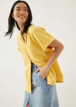 Ferica Linen Boxy Shirt