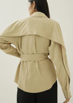 Finley Rayon Trench Shirt