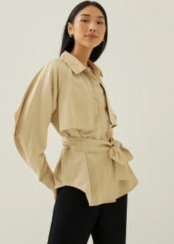 Finley Rayon Trench Shirt