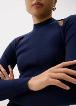 Fitted Cut Out Knit Top