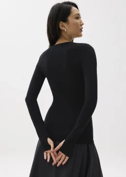 Fitted Long Knit Sweater
