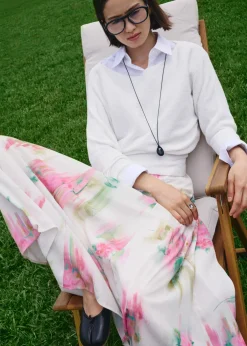 Flare Skirt in Summer Haze