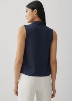 Fleur Satin V-neck Blouse