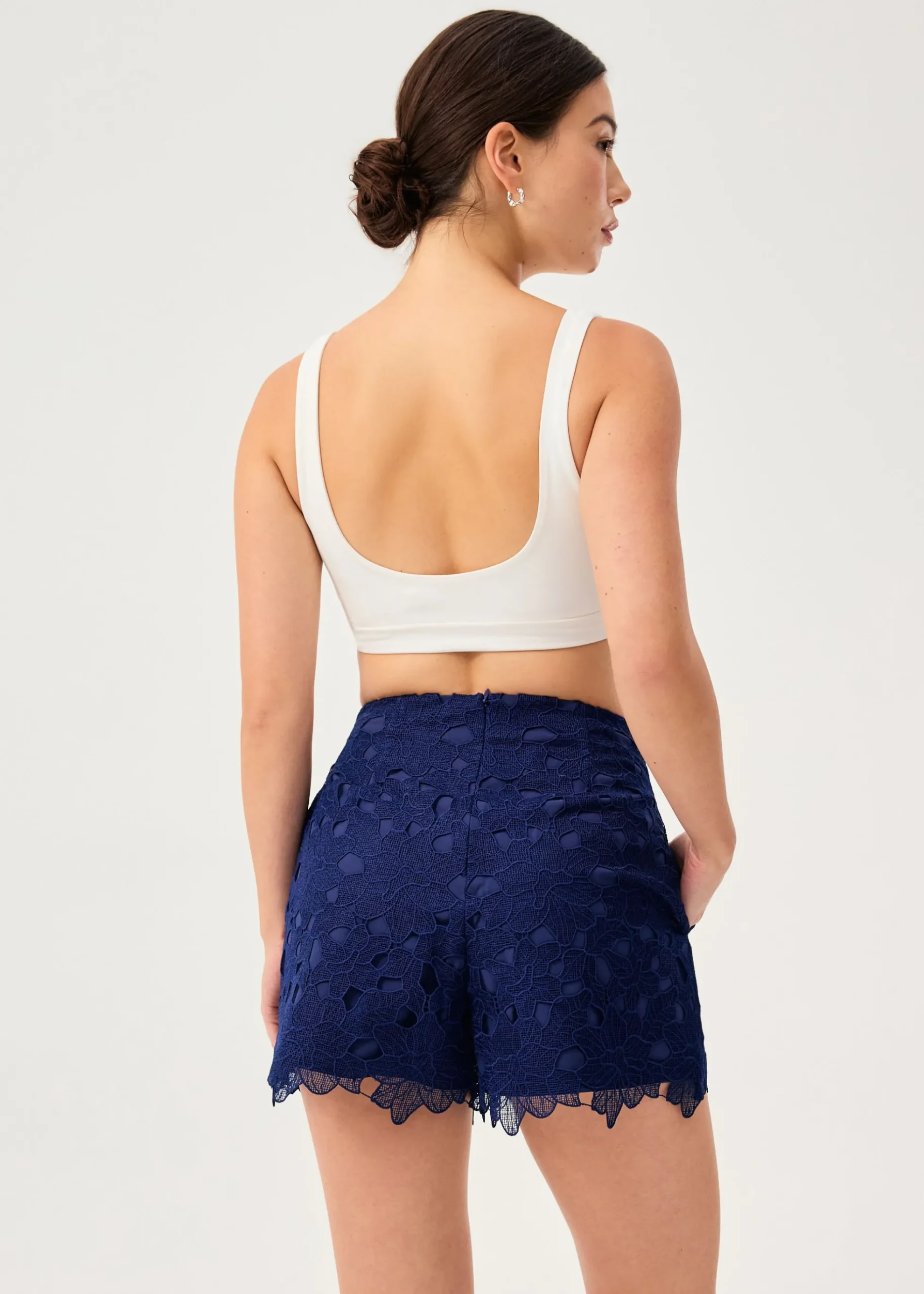 Floral Lace A-line Shorts