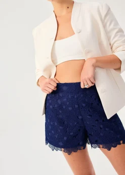 Floral Lace A-line Shorts