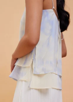 Floral Straight Neck Camisole Top