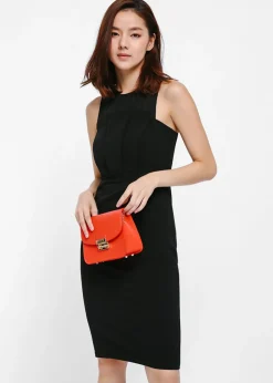 Fodenna Pleat Panel Dress