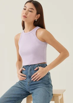 Fran Jersey Crop Tank Top