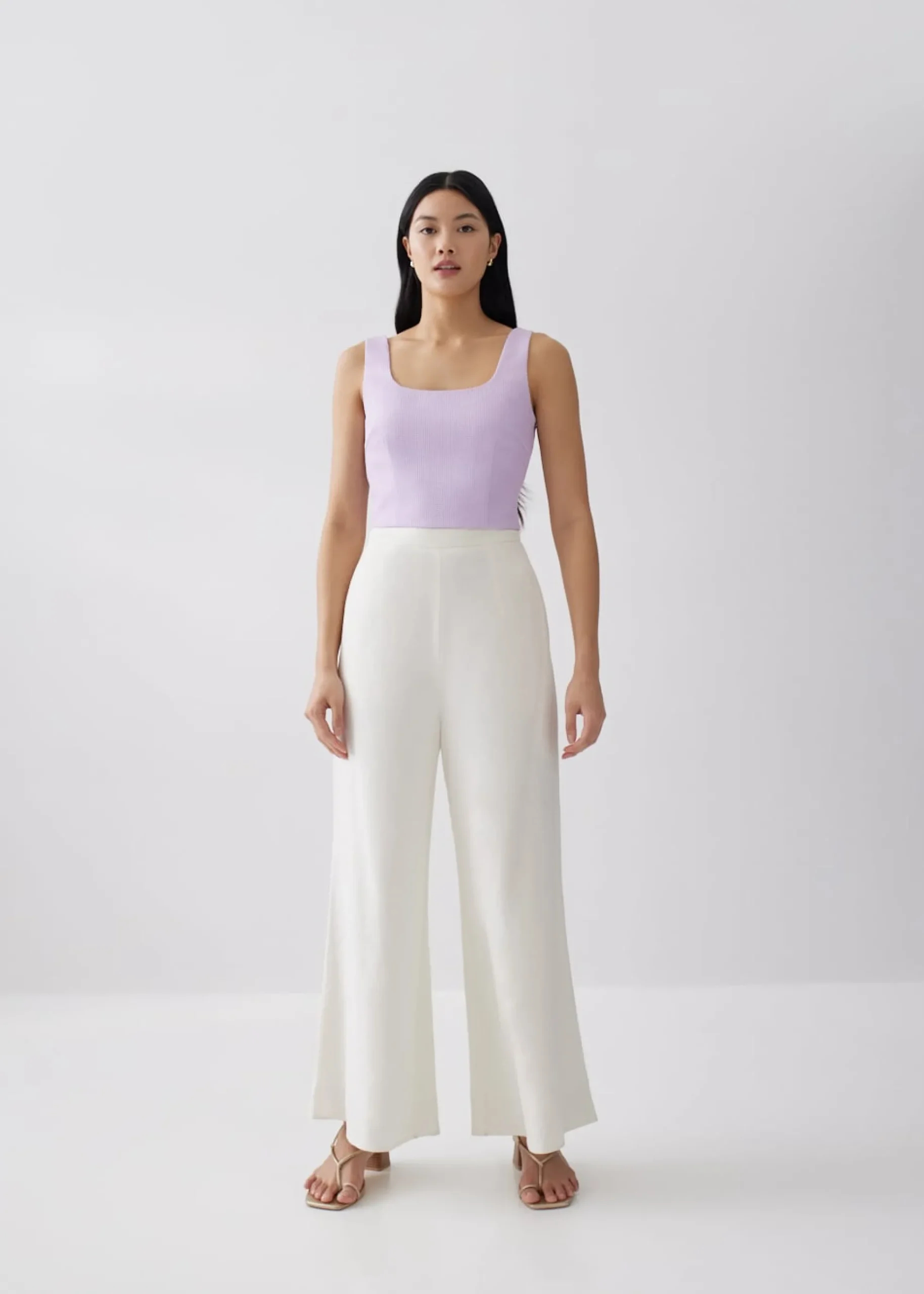 Franchette Textured Bustier Top
