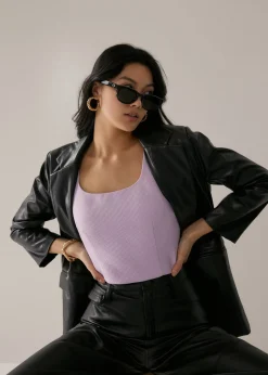Franchette Textured Bustier Top