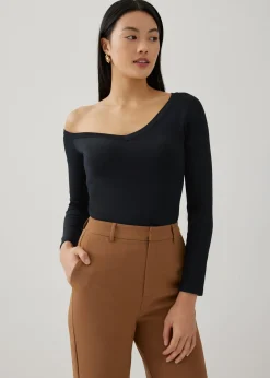 Frannie Asymmetric Knit Top