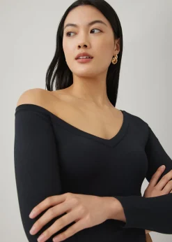 Frannie Asymmetric Knit Top