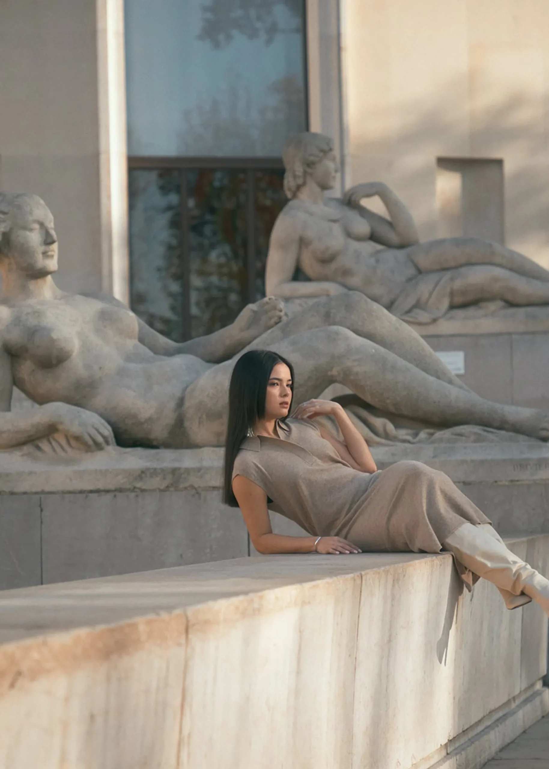 Gabby Collared Knit Midi Dress