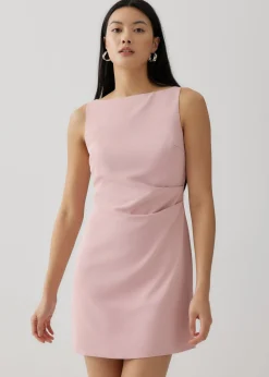 Galilea Boat Neck A-line Mini Dress