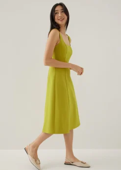 Gemina Jersey Fit & Flare Midi Dress