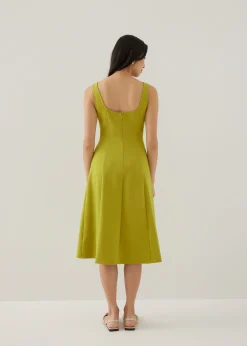 Gemina Jersey Fit & Flare Midi Dress