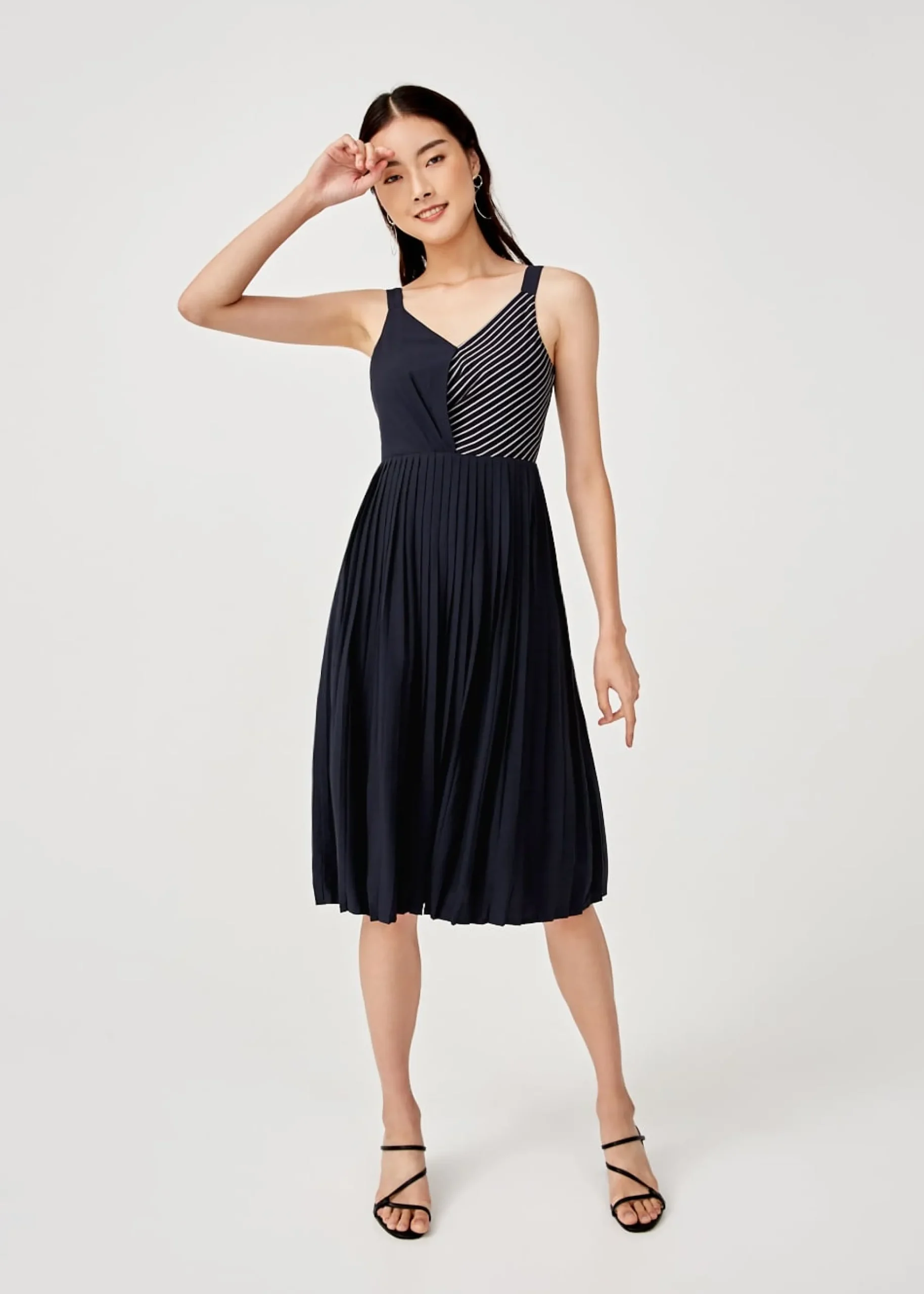 Gemma Pleated Midi Dress