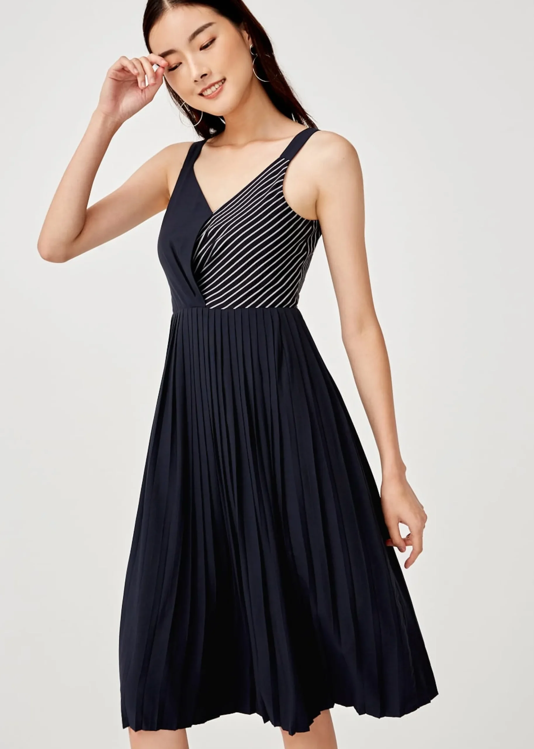 Gemma Pleated Midi Dress